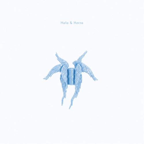 Angelic Rhythms wing claw clip in Halo Tide, a pearlescent blue 3D printed hair clip